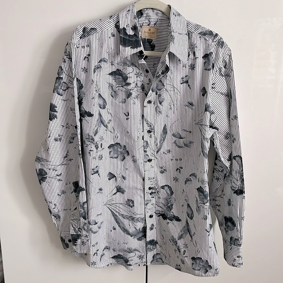Haggar Other - HAGGAR HERITAGE Men’s Cotton Floral Button Down Shirt, Size L